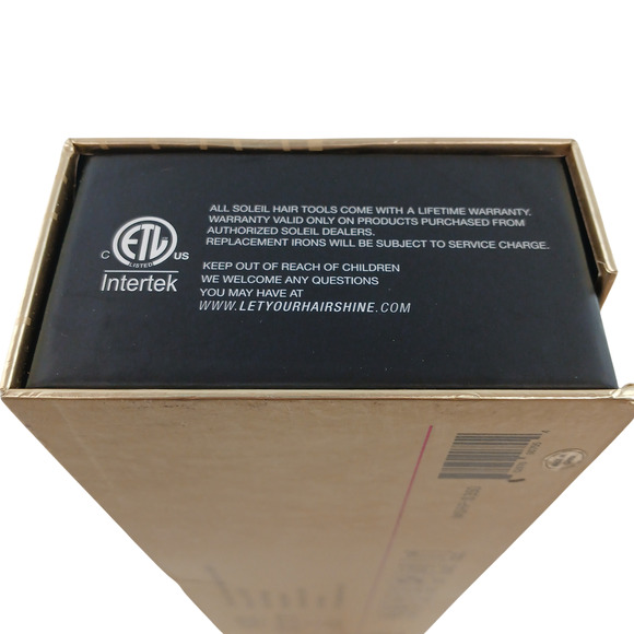 Soleil Professional Flat Iron Rose Ceramic Magnetized Plates Hair Straighter - Picture 7 of 10